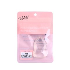 Factory-wholesale trendy silicone powder puff in gourd and water-drop shapes—transparent, easy-to-apply, and perfect for cushion makeup.