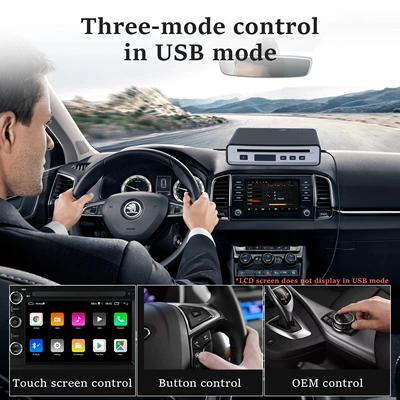 with USB connection, DVD player, Car CD player