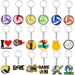 バレーボールのキーホルダースポーツ試合PVCソフトラバーペンダント学生の祝日のプレゼントバッグ装飾イベント賞品