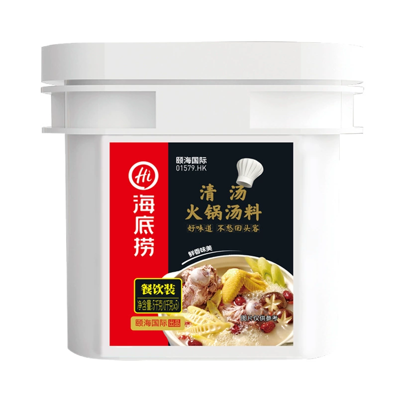 Haidilao Yueyihai Прозрачный суп Основной материал горячего горшка 5 кг Кейтеринг Коммерческая Кулинария Материал супа с лапшой Суп Костный суп Приправа