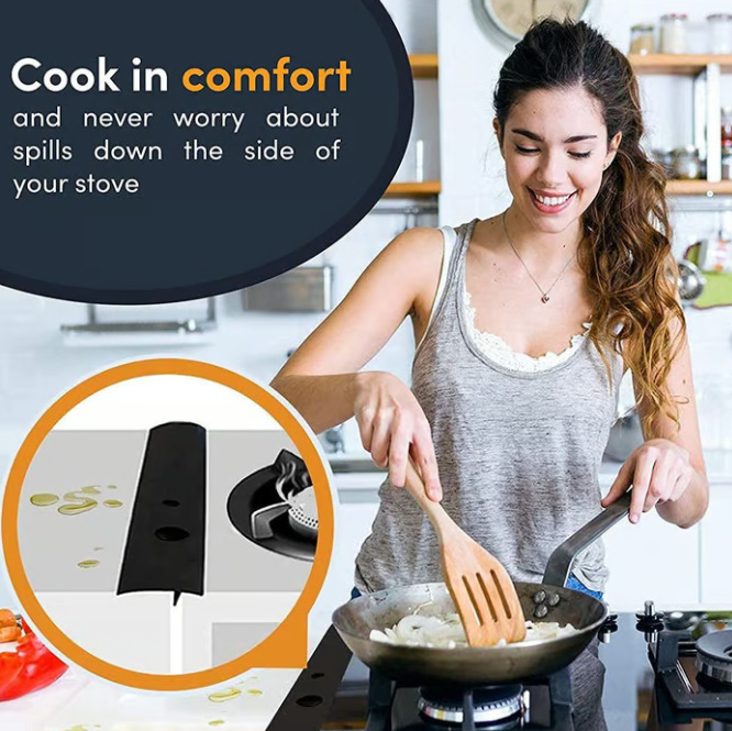 灶台缝隙条硅胶缝隙条Linda's Silicone Stove Gap Covers