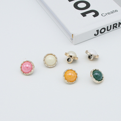 UDUO STUDIO electroplated plastic button shirt cardigan chiffon buttons decorative accessories black small buttons