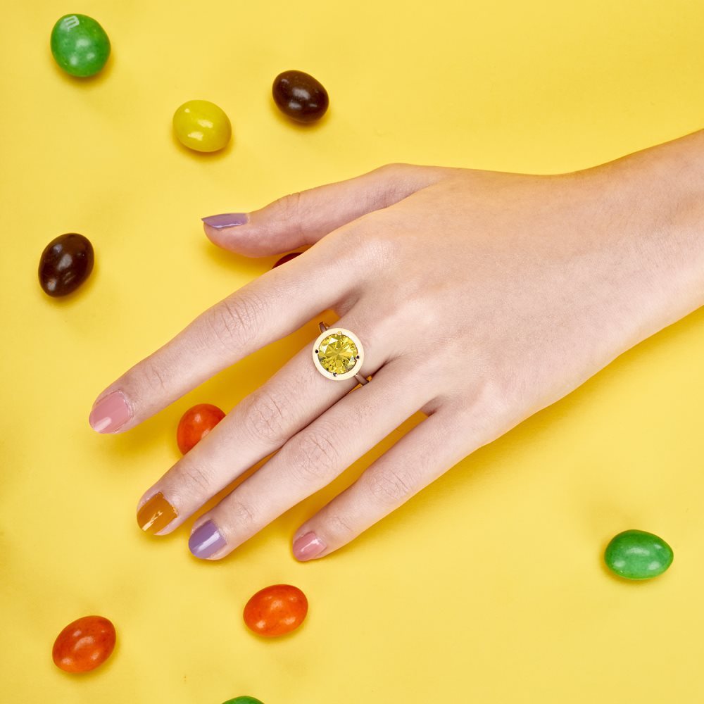 Fashion Geometric Sterling Silver Epoxy Zircon Rings