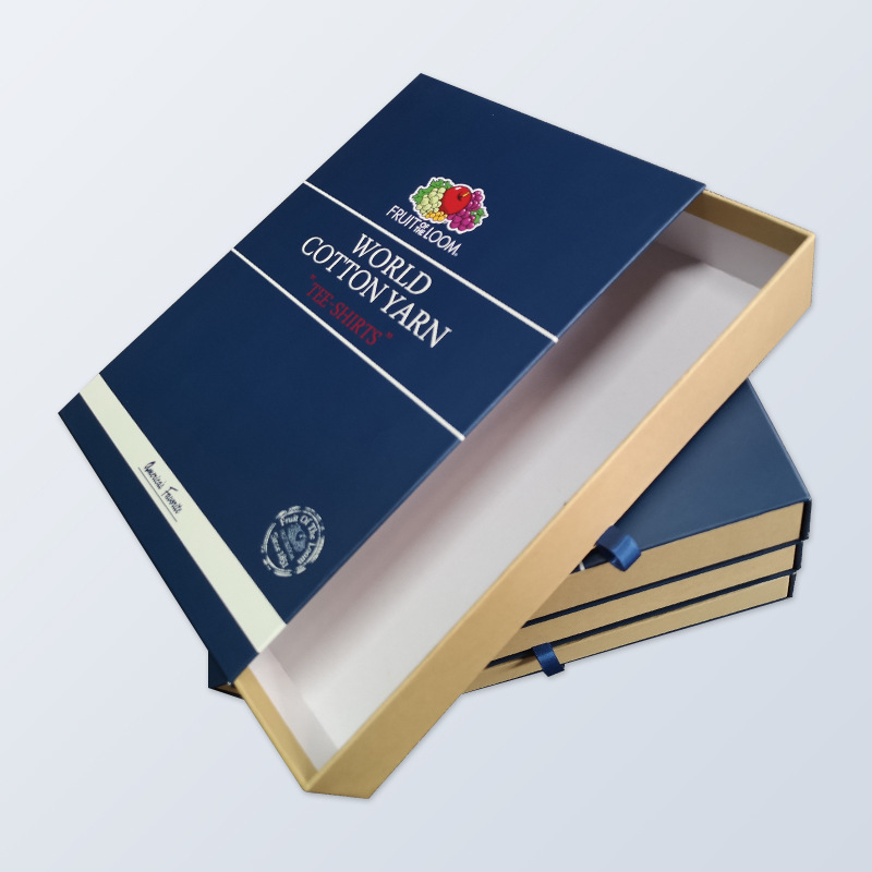 厂家现货专业定制订做礼品盒英文水果logo抽拉式精美硬盒礼盒包装