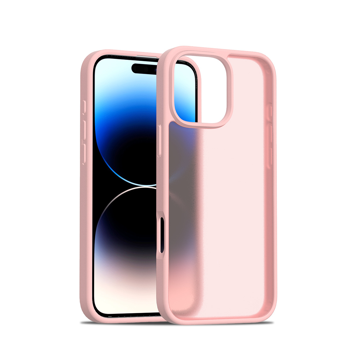 Venta caliente transfronteriza Apple iPhone16Pro sensación de piel dos en uno carcasa anti-caída 2.0 cubierta protectora gruesa anti-caída 16E