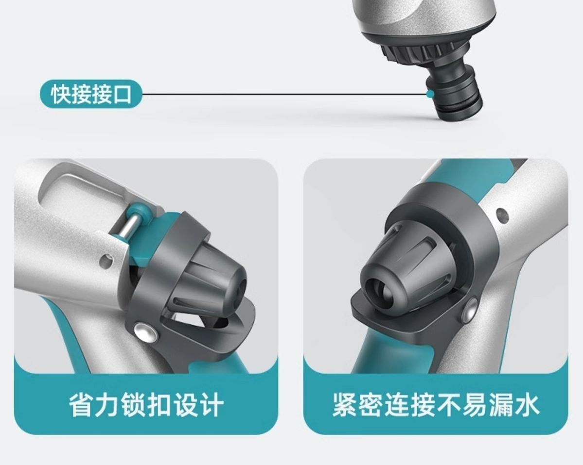 Suitable for car washing household watering water pipe storage high pressure nozzle suit garden watering tools easy to handle housework