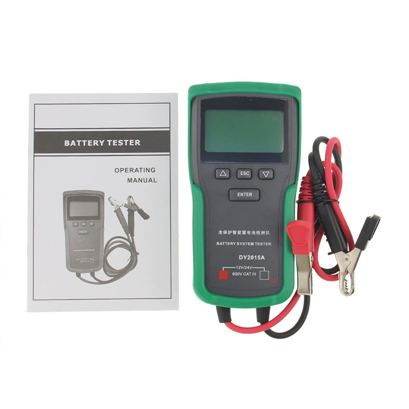 Многоодин DY2015A Детектор батареи 12V24V Автомобильный аккумулятор запуска цифровой емкостью