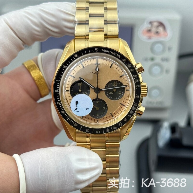 V Factory Omega Snoopy Men's Mechanical Watch European Moon Planet Speedmaster Series Three-Eye Six-Hand Automatic V Factory Omega Snoopy Men's Mechanical Watch European Moon Planet Speedmaster Series Three-Eye Six-Hand Automatic