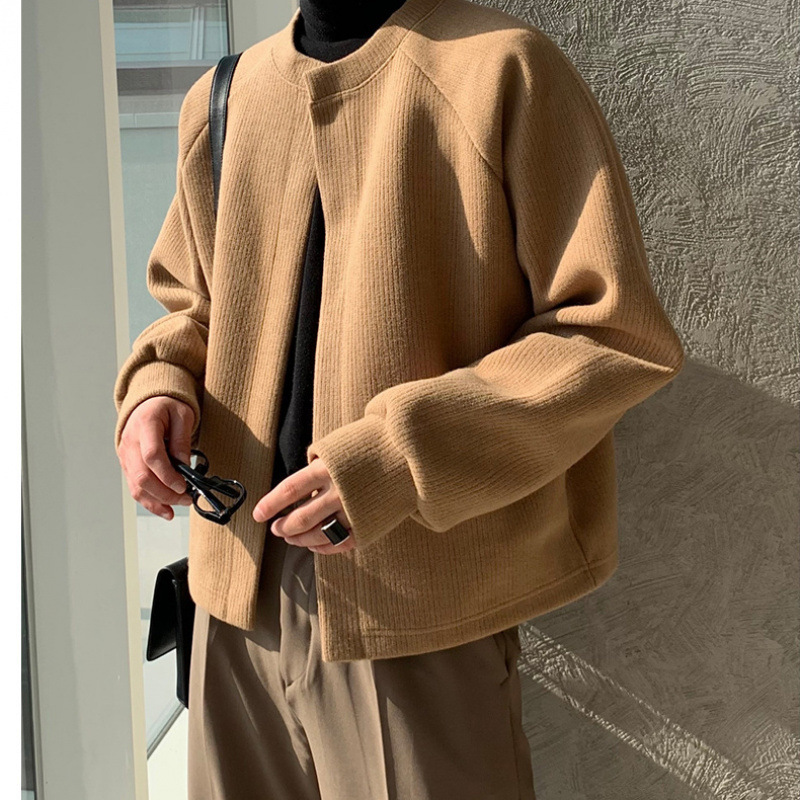 Demi-season solid color sweater