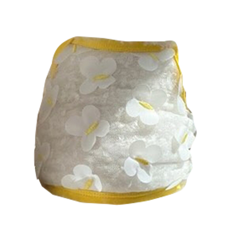 Primavera y verano perros delgados transpirables mariposa tridimensional malla transpirable sonrisa cara cabra pequeña ropa de mascotas perros gatos