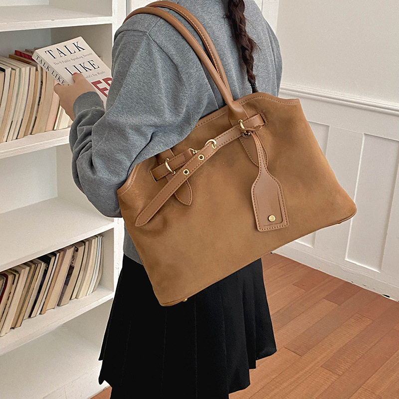 Túi tote nữ cỡ lớn , túi xách tay đeo vai đa năng — màu cà phê, màu nâu, đen chi tiết 15