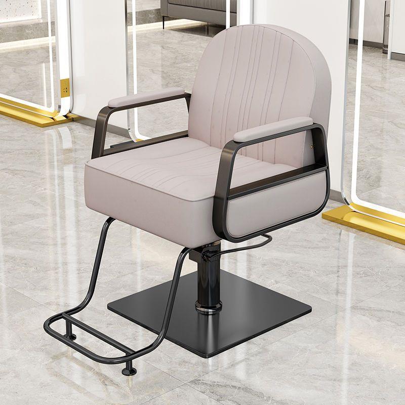 Silla de peluquería silla de salón de peluquería silla de corte de pelo silla de elevación rotativa de acero inoxidable silla de barbero image 25