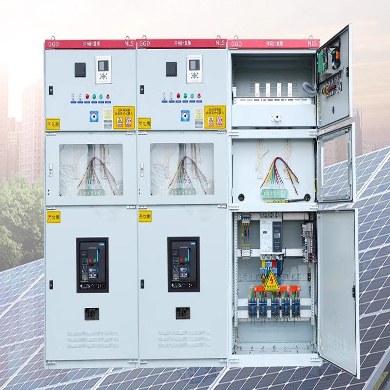 高低压成套柜100kw防孤岛装置ggd太阳能发电汇流箱光伏并网箱柜