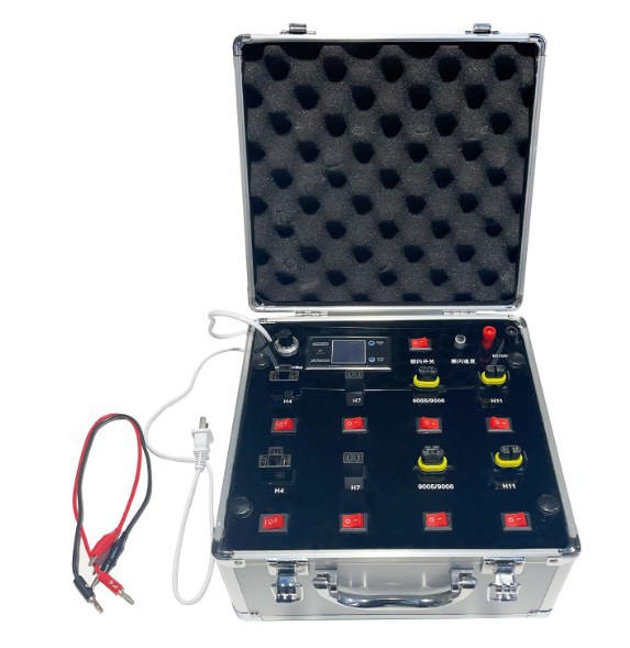 Probador de Corriente, Sensor de Luz para Automóvil, Lente LED, Soporte de Exhibición Móvil para Parámetros, Caja de Prueba de Fuente de Alimentación