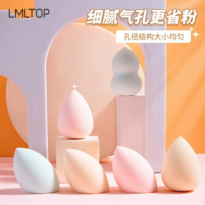 LMLTOP Esponja de maquillaje grande en caja de 2 piezas, para aplicación de maquillaje, polvo no pegajoso, esponja de belleza en forma de gota de agua, venta al por mayor A80070
