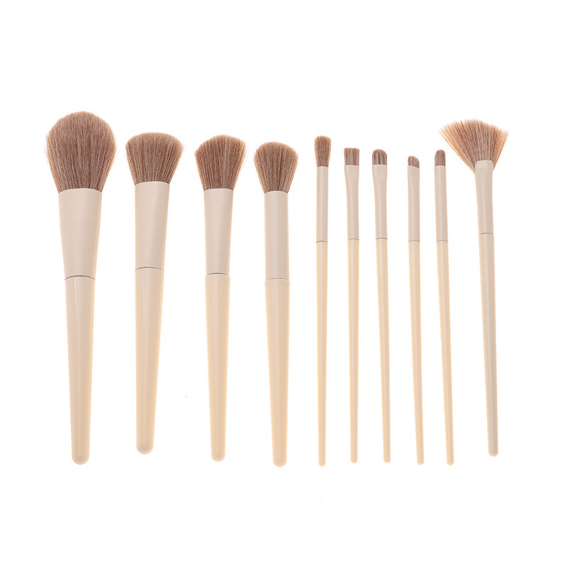 10 conjuntos de cepillo de maquillaje de cero grados Cangzhou blush cepillo de pelo suave cepillo de pintura en polvo de opacificación cepillo de sombra de ojos conjunto completo de herramientas de maquillaje