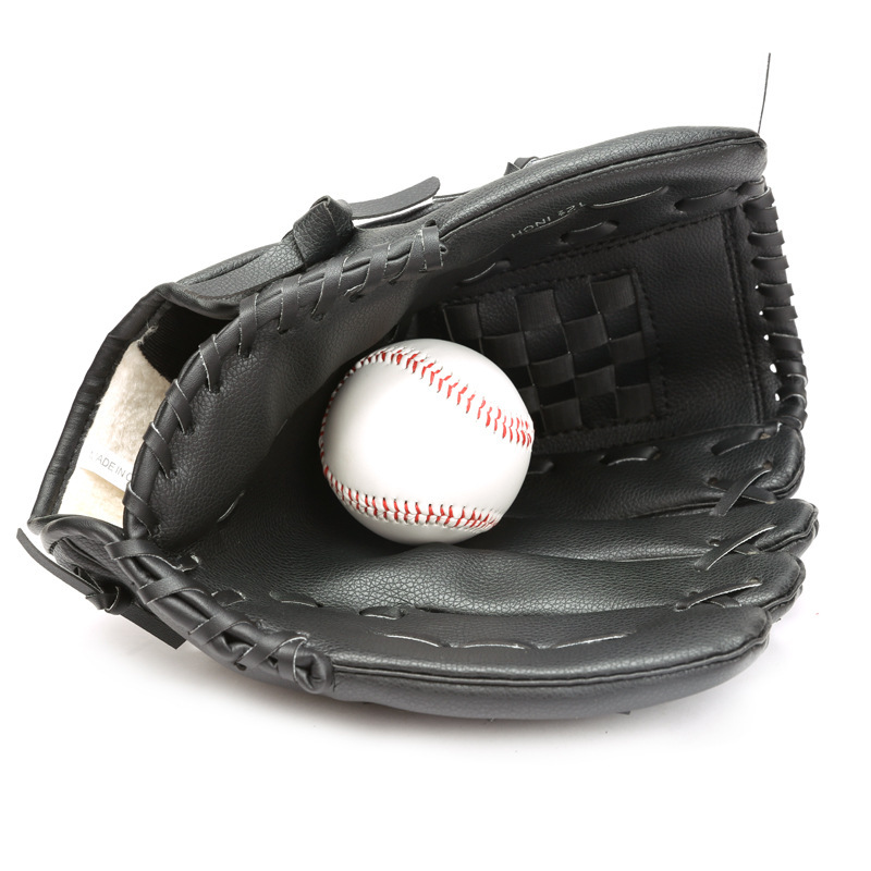 大人用野球手袋青少年ソフトボールホッケーハンド保護厚いpu防牛革スポーツ手袋|undefined