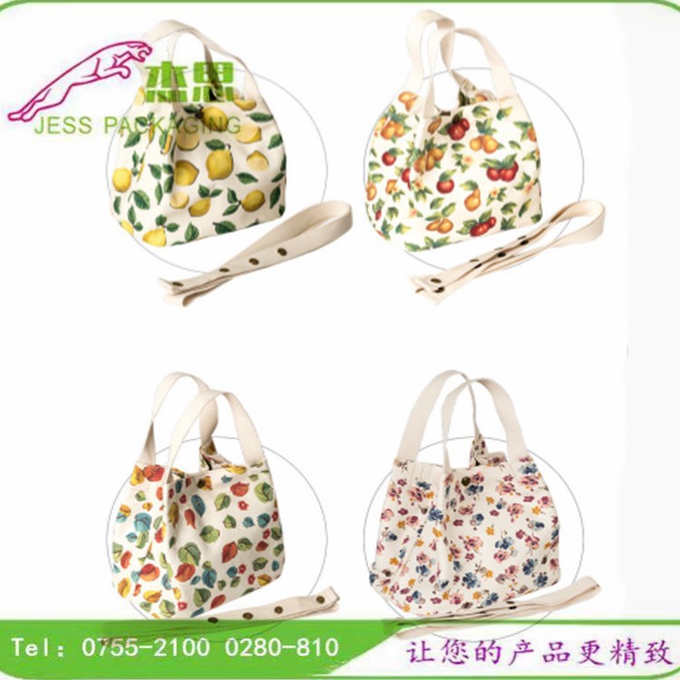 设计新款帆布四方形手提包大容量斜跨包拉链单肩休闲包量大从优