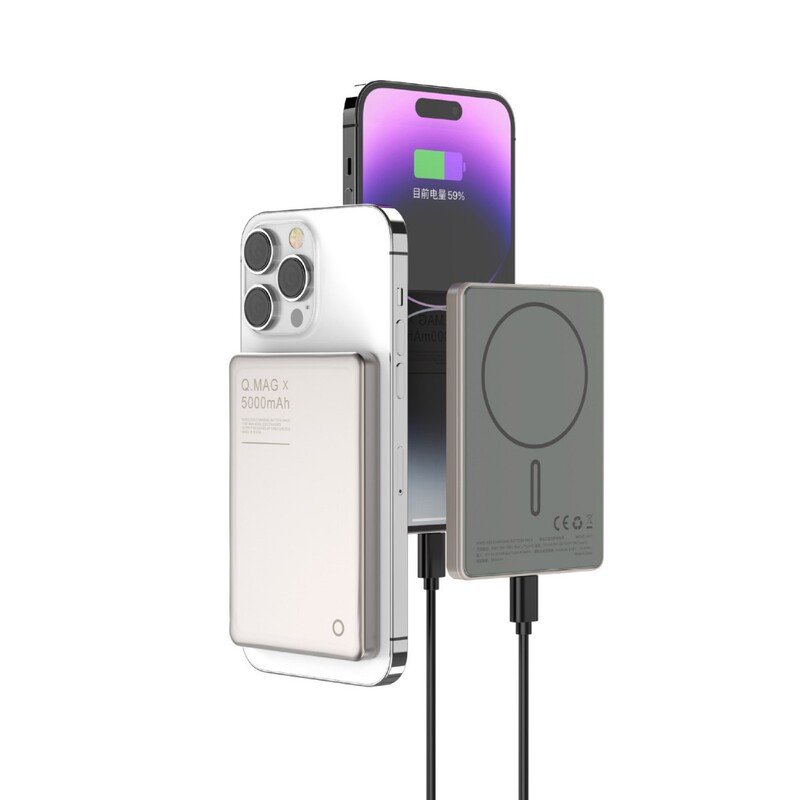 ビジネス風マグ安全超薄型マグネット無線充電宝超大容量携帯通用急速充電モバイル電源|undefined