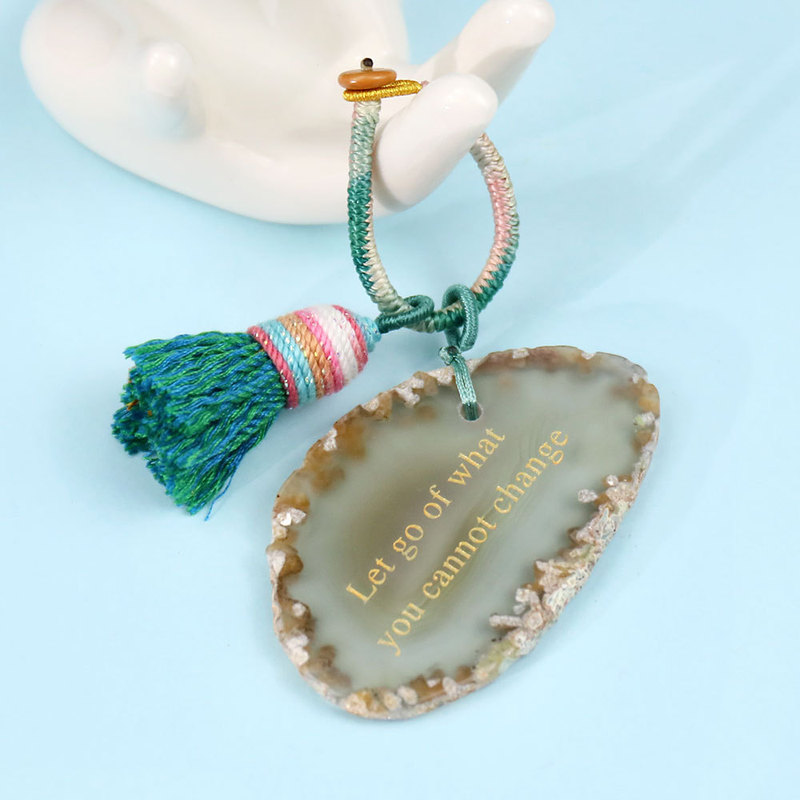 Cross-Border Natural Meditation Agate Encouragement Stone with Engraved Text DIY Cup Hanger, Bag Hanger, Keychain Accessories, Hot-Selling Online Cross-Border Natural Meditation Agate Encouragement Stone with Engraved Text DIY Cup Hanger, Bag Hanger, Keychain Accessories, Hot-Selling Online
