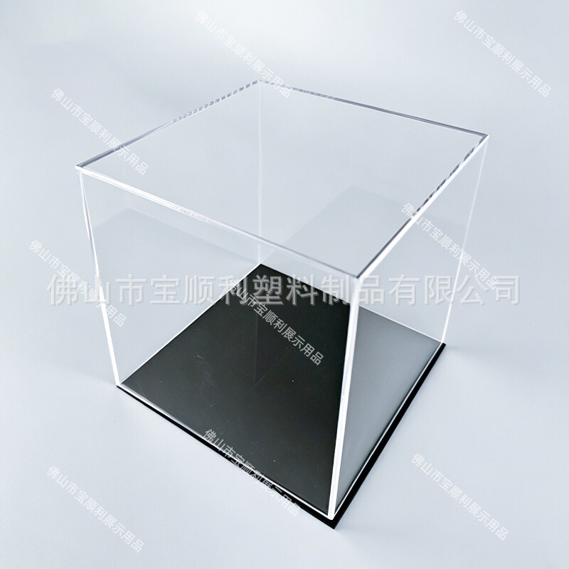 Manufacturer Custom-Made Acrylic Dust-Proof Display Box, Square Black Base, Separate Figure Storage Box, Model Display Box Manufacturer Custom-Made Acrylic Dust-Proof Display Box, Square Black Base, Separate Figure Storage Box, Model Display Box