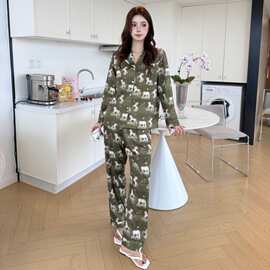 2026年四季新款睡衣法式感冰雪丝轻奢丝绸长袖家居服可外穿
