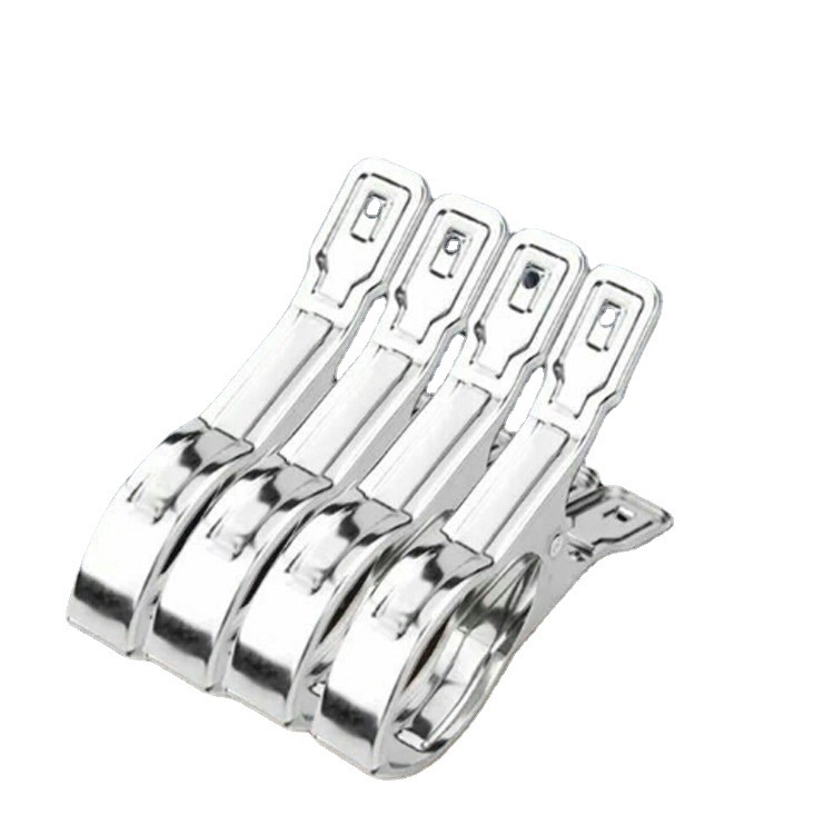 [Pack of 4/6] Extra Large Stainless Steel Quilt Clip, Strong Clothes Drying Clip, Fixed Quilt Windproof Clip