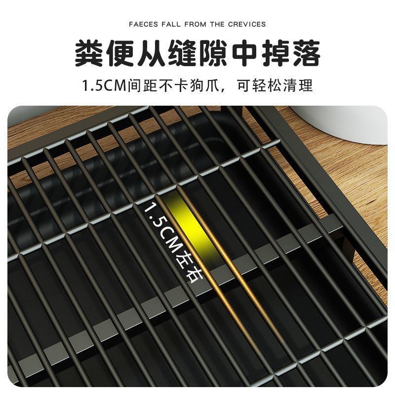 狗狗厕所超大号尿盆大狗专用防踩屎抽屉式中大型犬不锈钢拉尿便盆|undefined