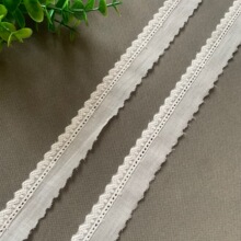 3厘米新款小边棉布条码刺绣花边 百搭洛丽塔DIY童装娃衣领辅料