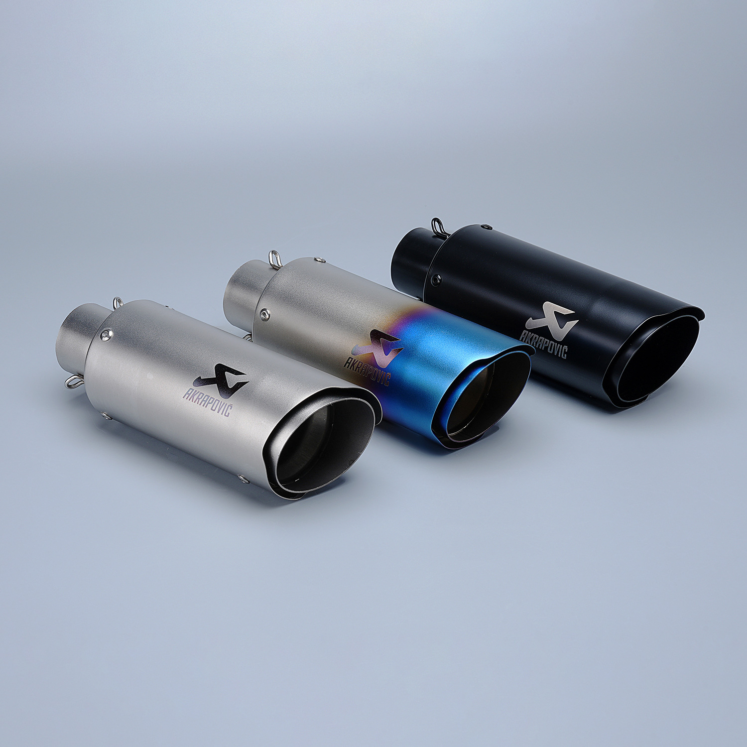 Motorcycle exhaust pipe modification c13 double inclined exhaust pipe Scorpio 51mm caliber double cylinder fry street exhaust pipe
