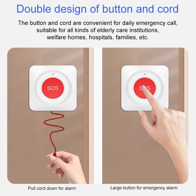 落書きスマートwifi /zigbee緊急ボタン老人sos警報呼び出しボタンスマートbutton|undefined