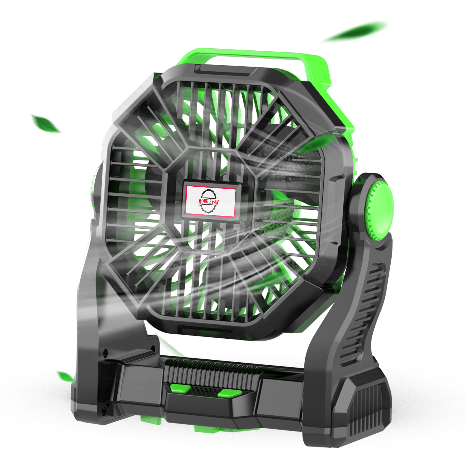 Lámpara Ventilador de Escritorio para Camping USB Recargable con Luz de Emergencia para Tienda de Campaña