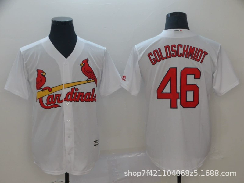 Бейсбольная майка (MLB) Cardinals, реплика с именем игрока, на пуговицах, размеры S–XXXL