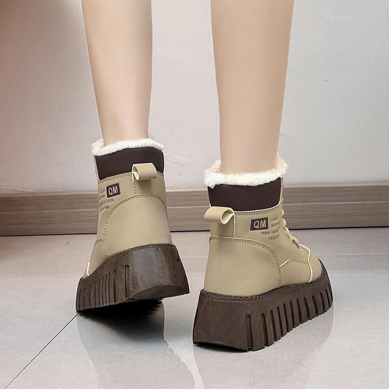 Stivali da donna Desert Boots Stivali da neve Sintetici Bohemian Punk Tacco medio Tacco alto Punta a punta Punta quadrata Calzature sportive da ufficio stringate_voghion.com