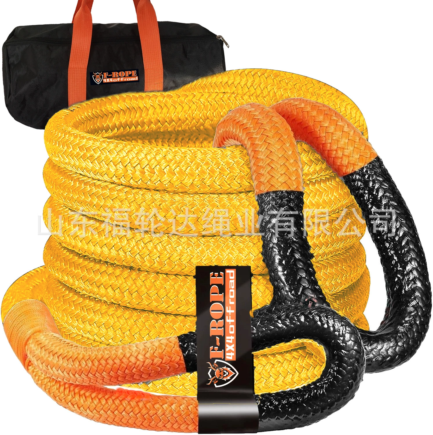 Заводской нейлоновый плетеный автомобильный буксировочный трос, трос для внедорожной эвакуации, полиэтиленовый шакл