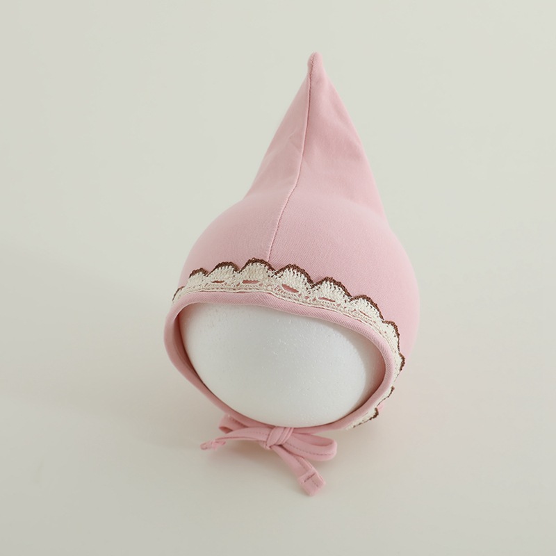 Sombreros para bebés de primavera y otoño de encaje borde protector de orejas gorras de punta ins sombreros coreanos para salir gorras de aire