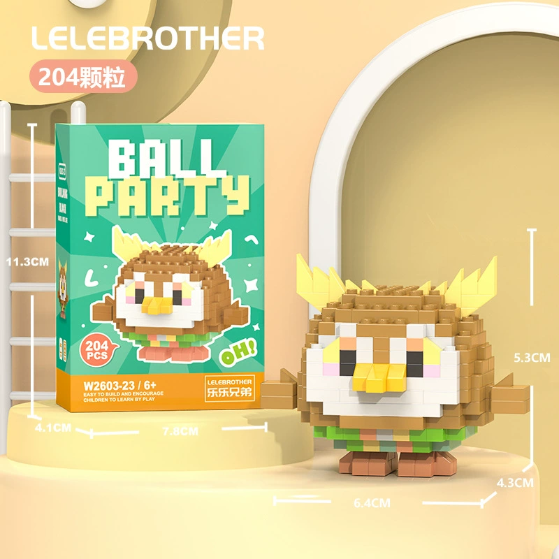 Micro‑block cartoon doll constructor (Lego style), strawberry & mini bears, blind box, micro pieces