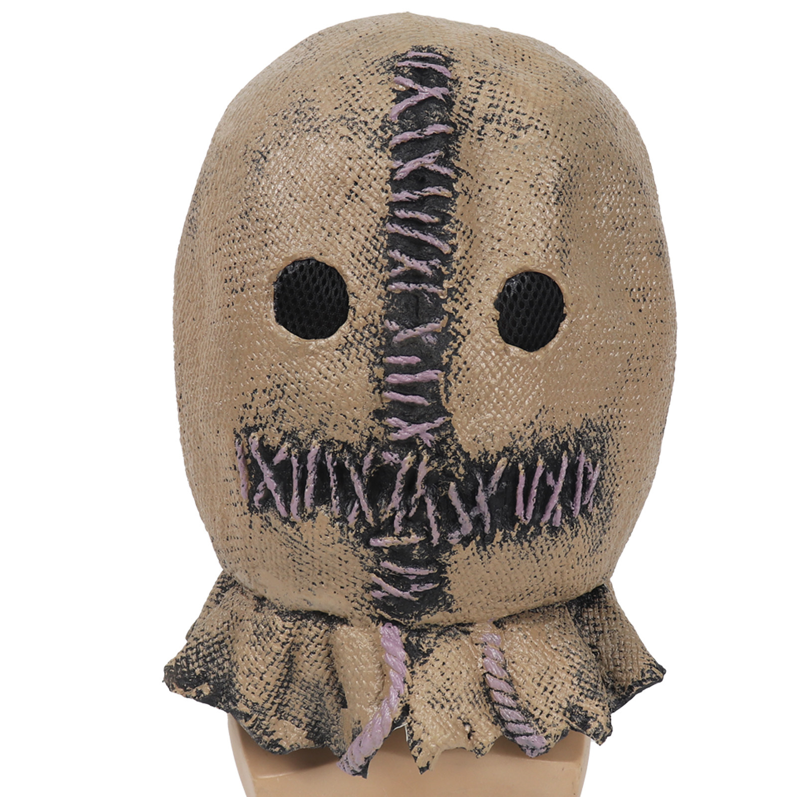 Hallowmas latex scarecrow mask head cover children mask Halloween horror dance bag mask_voghion.com