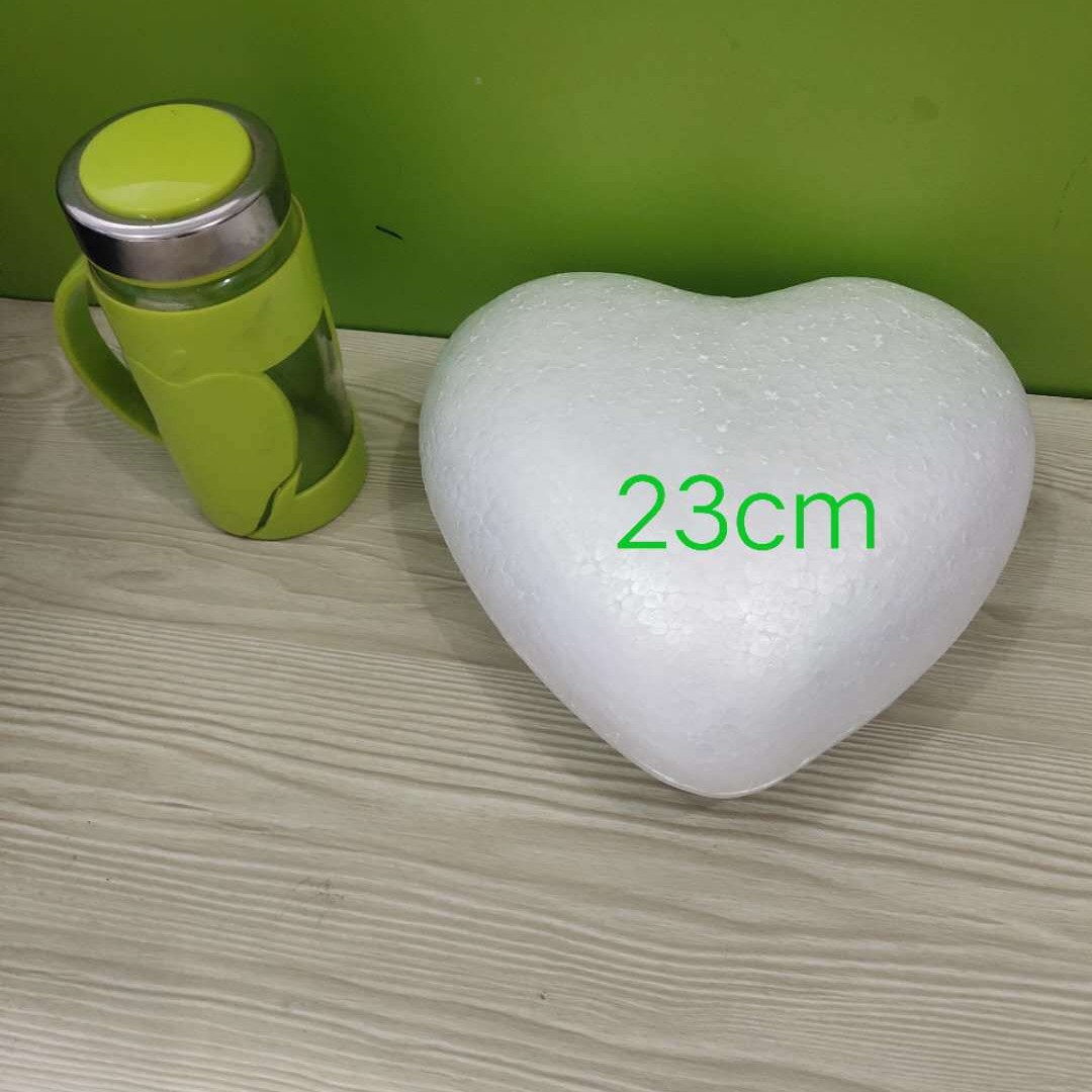 Baolilong espuma sólida tamaño del corazón melocotón medio amor decoración de la ventana boda apoyos pintados