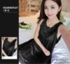 Flower skirt black
