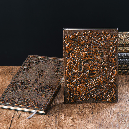 Direct supply from manufacturer European style retro Tarot Death Note hardcover embossed diary notebook