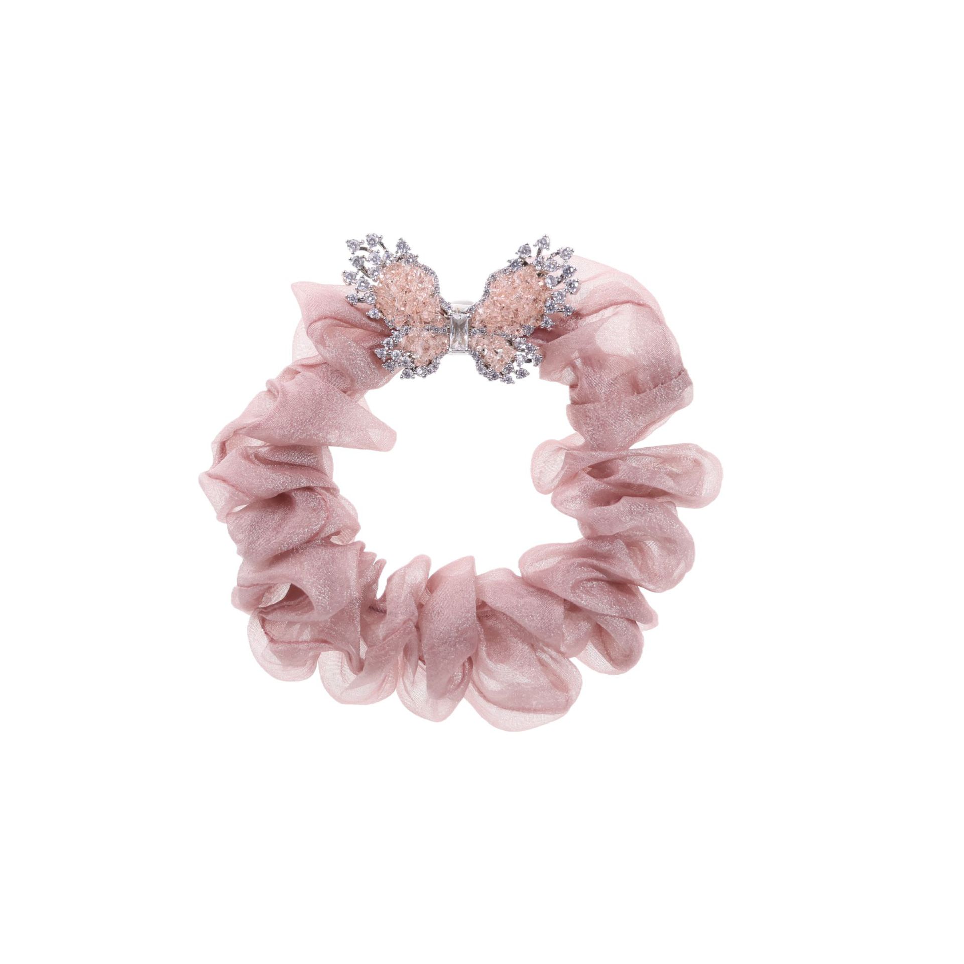 Accessoires Huaqiao : Cravate en organza haut de gamme, cordelette à nœud papillon, élastique à queue de cheval tendance, chignon._voghion.com