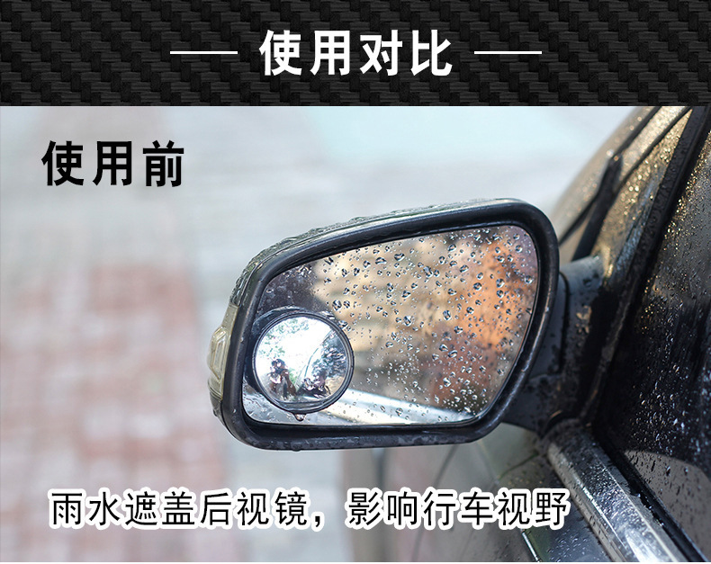 High-End Carbon Fiber Rain Shield for Rearview Mirrors, A-Grade Rain Cover for Mirrors