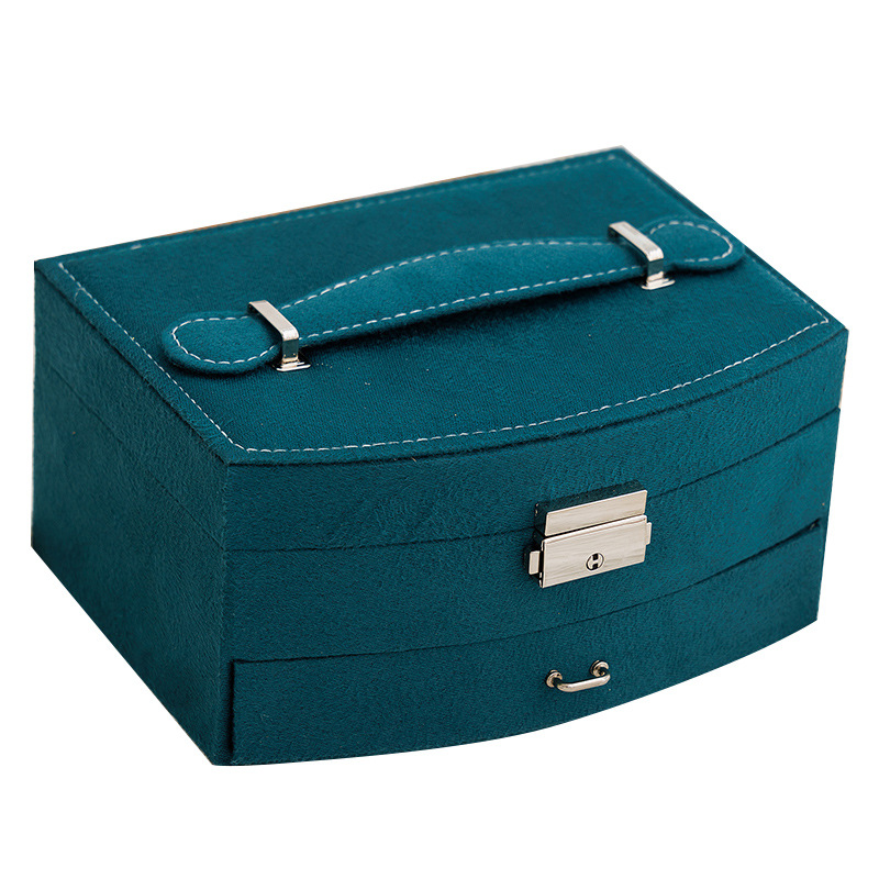 Joyero Pendientes Pendientes Bolsa de joyería de franela Caja de joyería Caja de joyería Regalo lindo para niña Regalo con cerradura en stock image 6