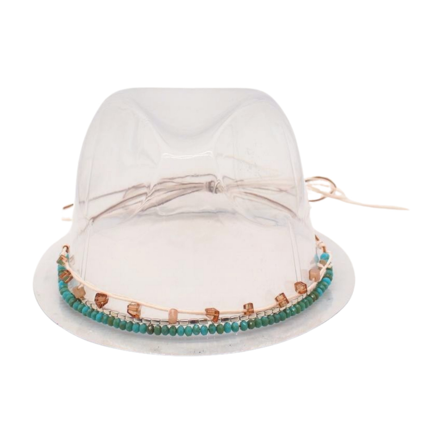 14g Weight Fascinator Hats Type Holiday, Daily Occasion turquoise Material Geometric Pattern All Seasons Season Unisex Gender Basic, Ethnic Style, Simple Style Style Unisex Basic Ethnic Style Simple Style Geometric Eaveless Hat Accessories 6