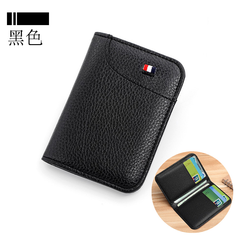 Bolsa de tarjetas para hombres de alto nivel, tarjeta de visita de gran capacidad, tarjeta de tarjeta compacta, tarjeta de almacenamiento de tarjetas anti-damagnetizante, tarjeta de pu