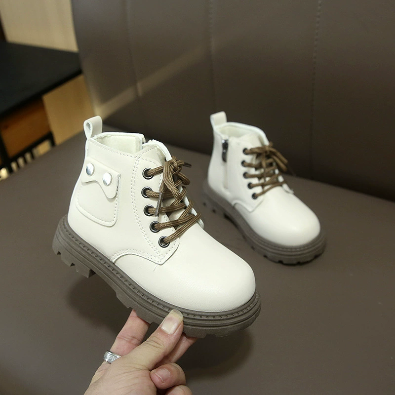 Детские ботинки для внешней торговли, осень-зима 2025, новые детские туфли для девочек, ботинки для малышей, маленькие ботинки, повседневные короткие ботинки для мальчиков