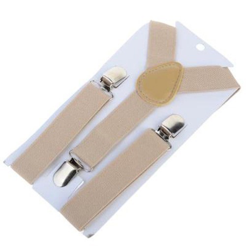 Children's 3-clip Y-shaped elastic shoulder strap+bow tie