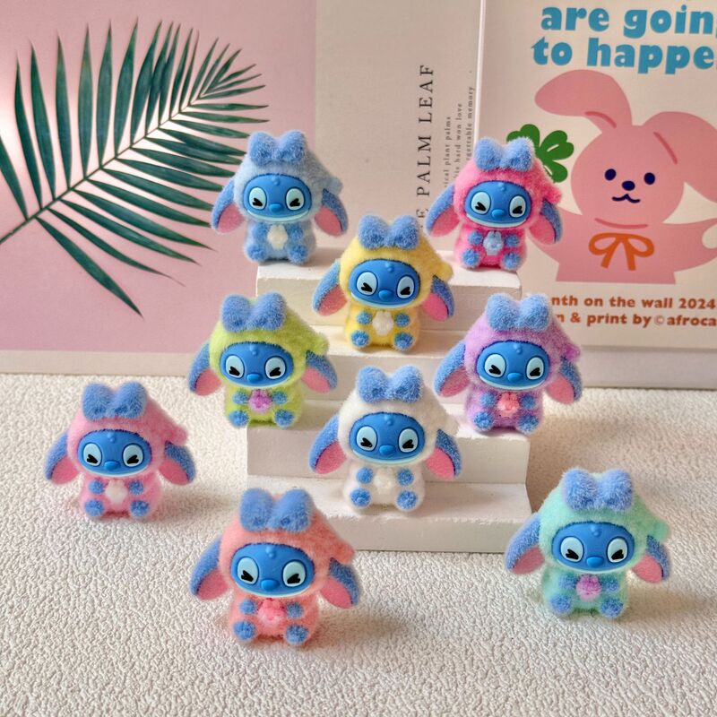 植绒蝴蝶结大耳狗 盲袋萌粒diy饰品挂件钥匙扣公仔桌面树脂小摆件|undefined