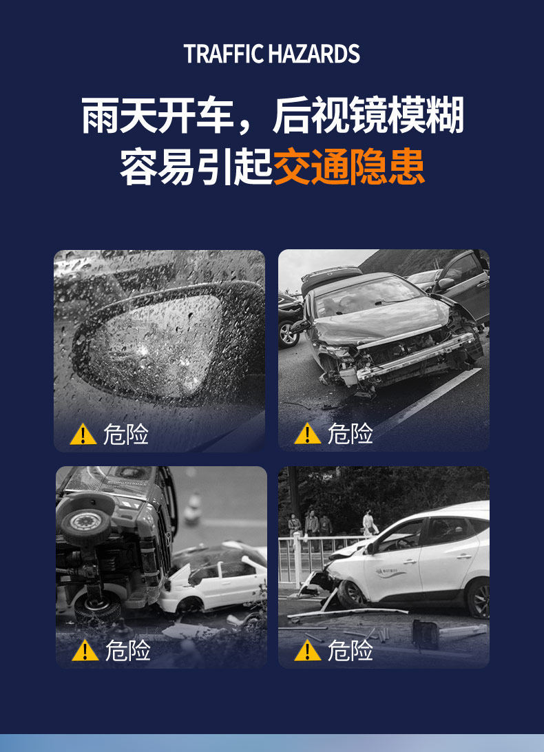 Rearview Mirror Anti-Rain Film - Anti-Fog, Waterproof